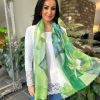 Bags & Accessories Twenty One Fashion | Green Abstract Flower Print Scarf