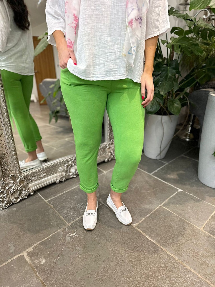 Clothing Hao Mai Joggers | Green Basic Reema Joggers 2