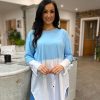 Clothing Paris Collection Shirts & Blouses | Blue Shirt Top Sophie