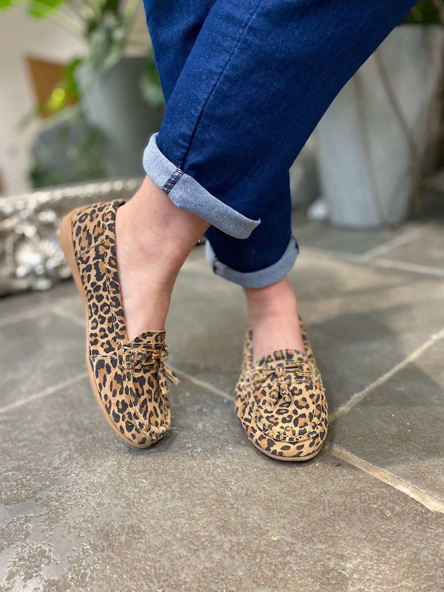 Footwear LJR Footwear | Leopard Tassel Loafer