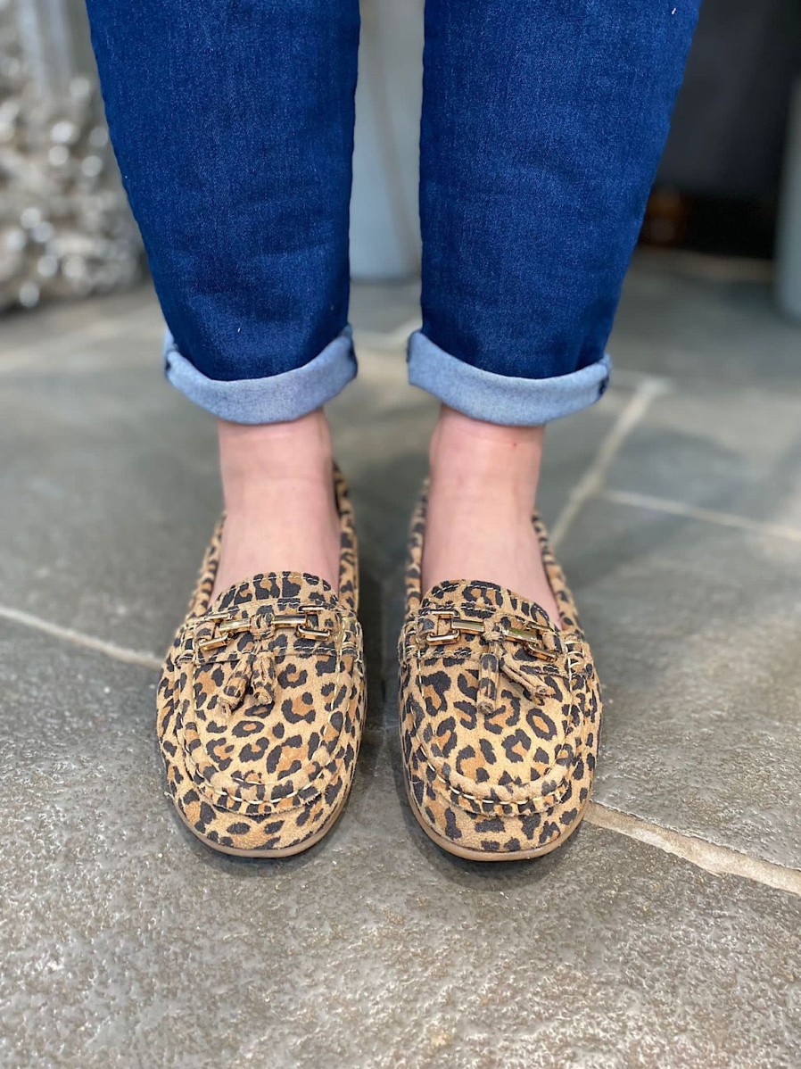 Footwear LJR Footwear | Leopard Tassel Loafer