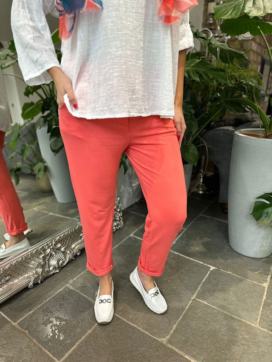 Clothing Hao Mai Joggers | Coral Basic Reema Joggers 2