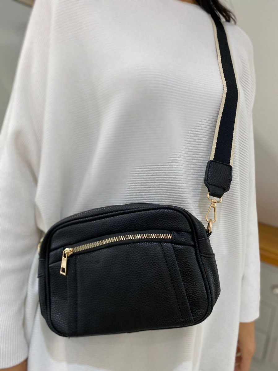 Bags & Accessories Bella Bags | Black Faux Clutch Bag