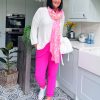 Clothing ViClearance | Lipstick Pink Magic Trousers