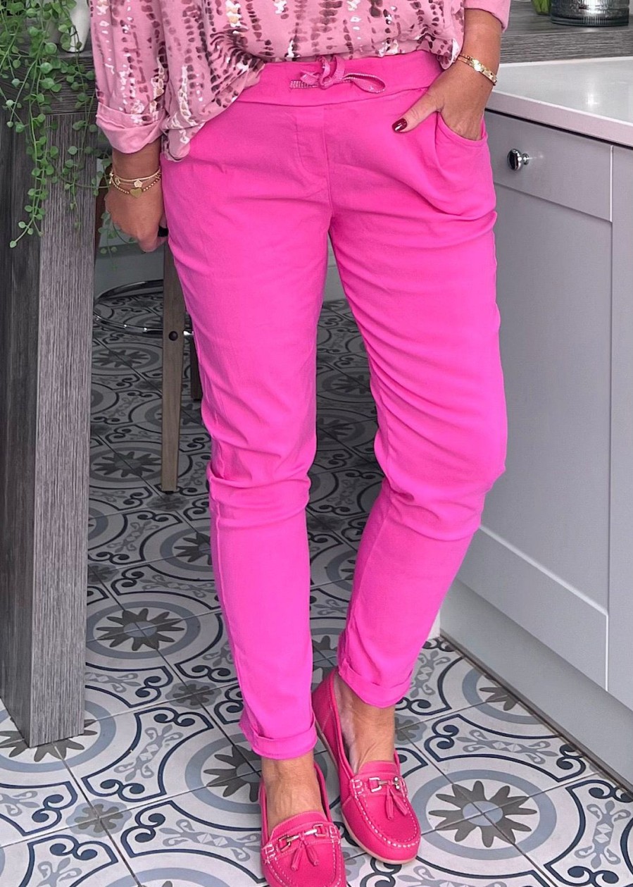 Clothing ViClearance | Lipstick Pink Magic Trousers