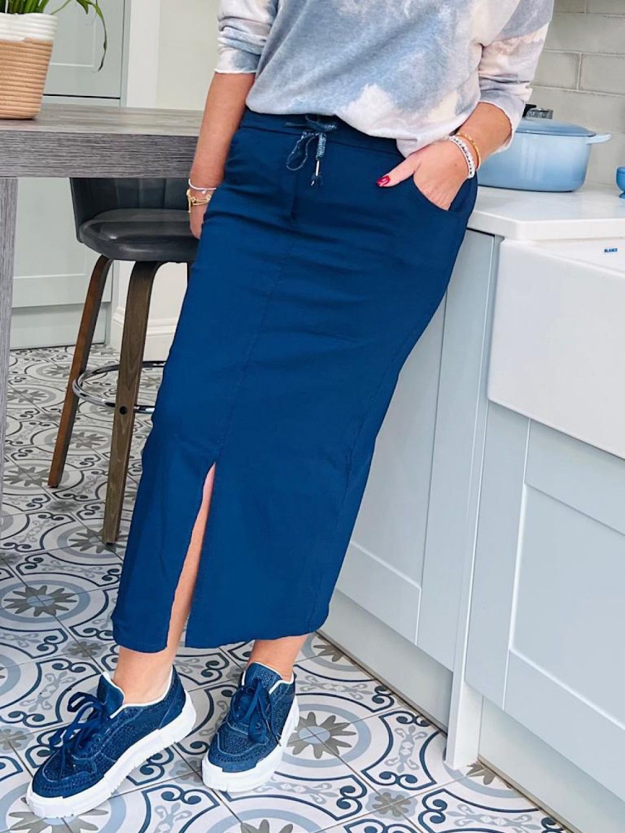 Clothing ViNew | Navy Magic Maxi Skirt