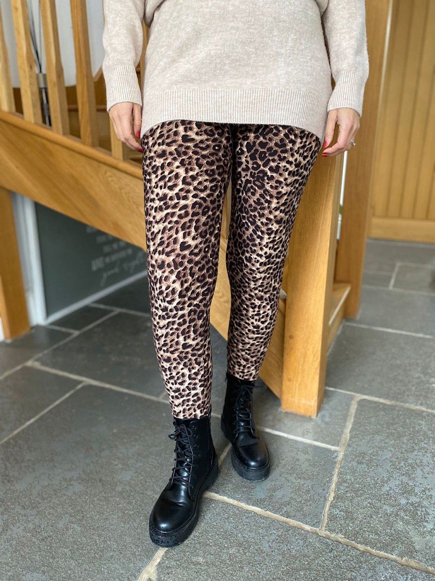 Clothing Superbia Leggings | Natural Animal Print Leggings