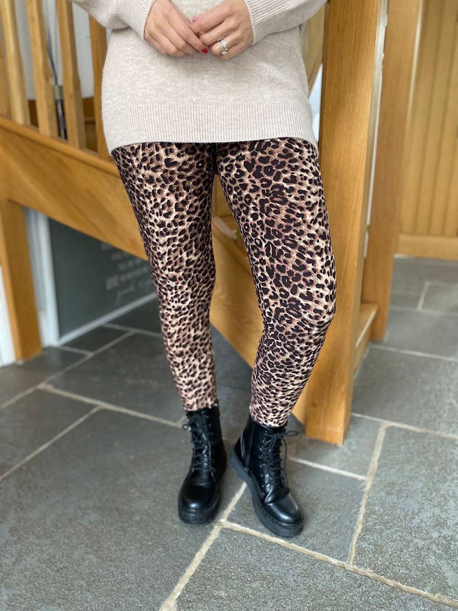 Clothing Superbia Leggings | Natural Animal Print Leggings