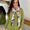 Clothing Smart Long Sleeve | Olive V Neck Knit Top Bea