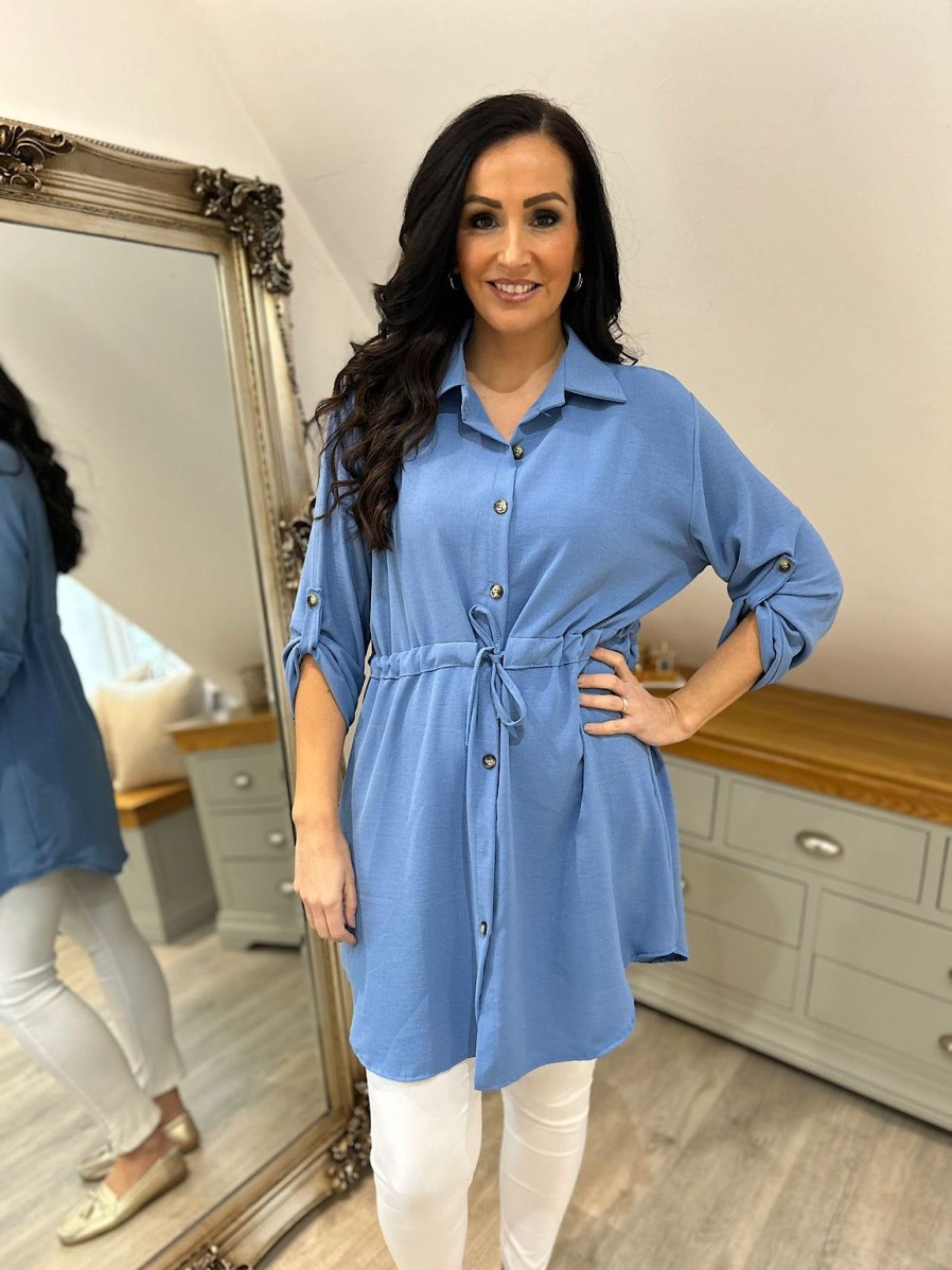 Clothing Kiki Mda | Denim Tie Waist Tunic Rosie