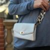 Bags & Accessories House of Milano | Silver Detail Strap Twist Lock Bag