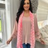 Clothing My Style Long Sleeve | Pink Mesh Sleeve Top Claudia