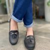 Footwear LJR Footwear | Black Leather Tassel Loafer