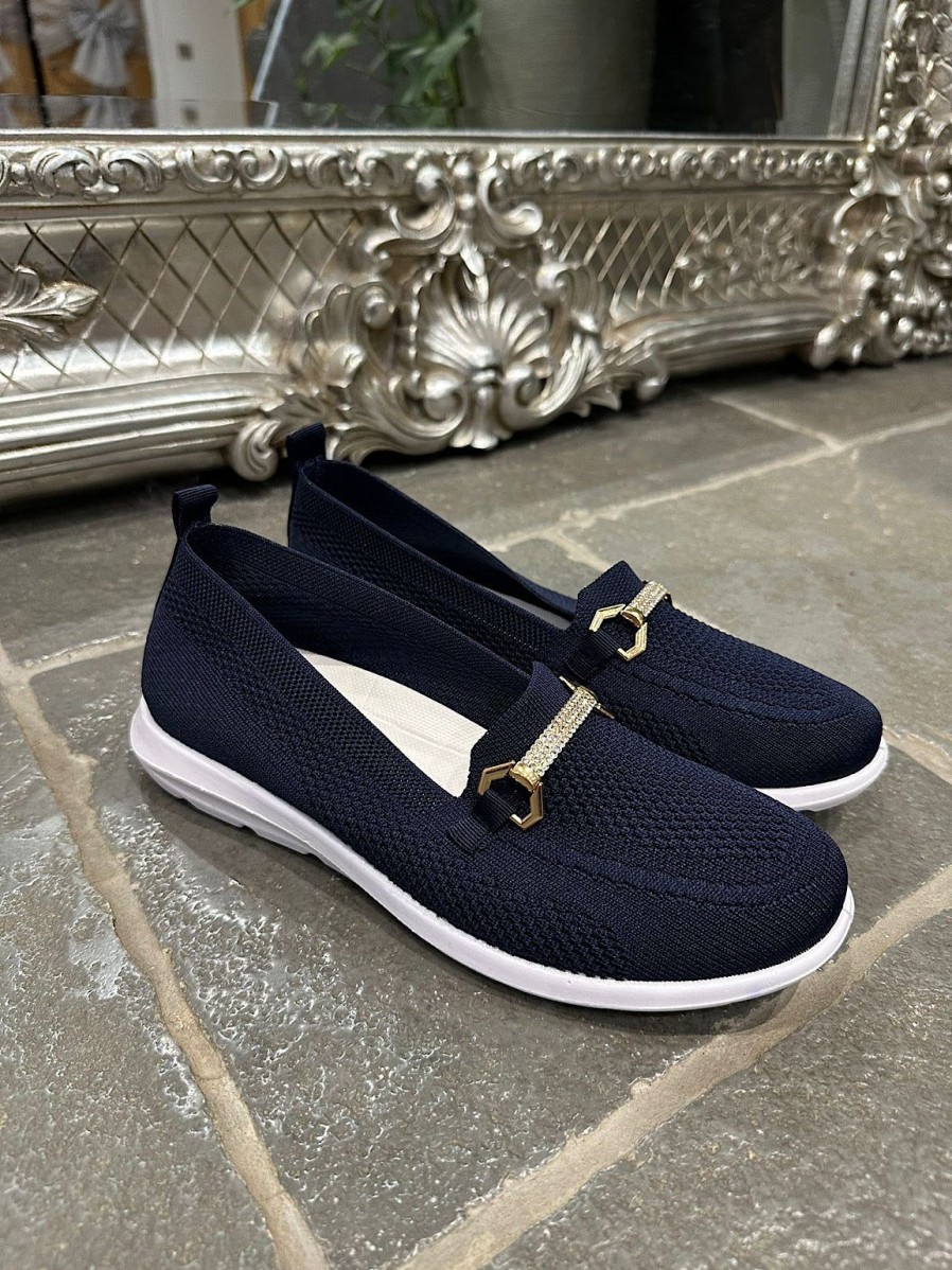 Footwear Bello star | Navy Comfort Fit Loafers