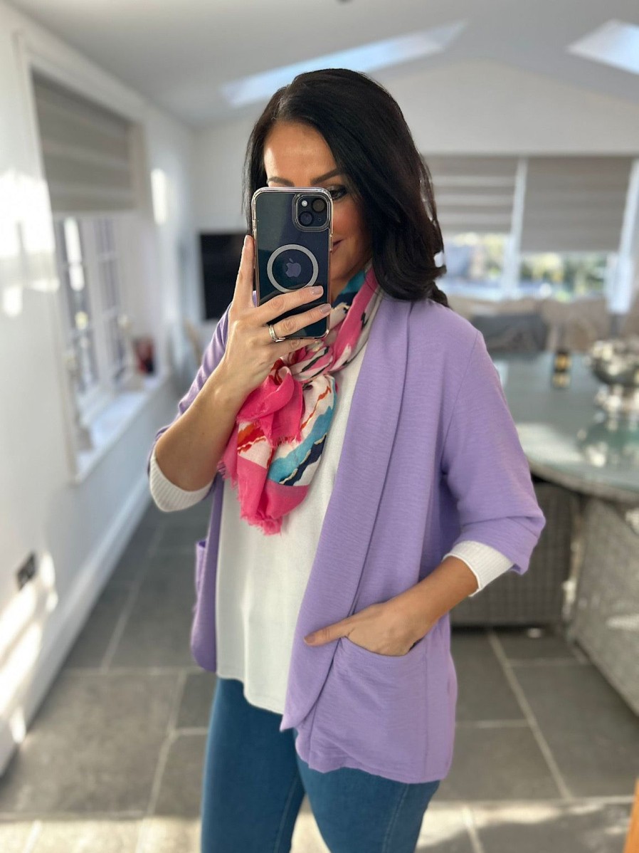 Clothing Paprika Jackets | Lilac Lightweight Jacket Daphne