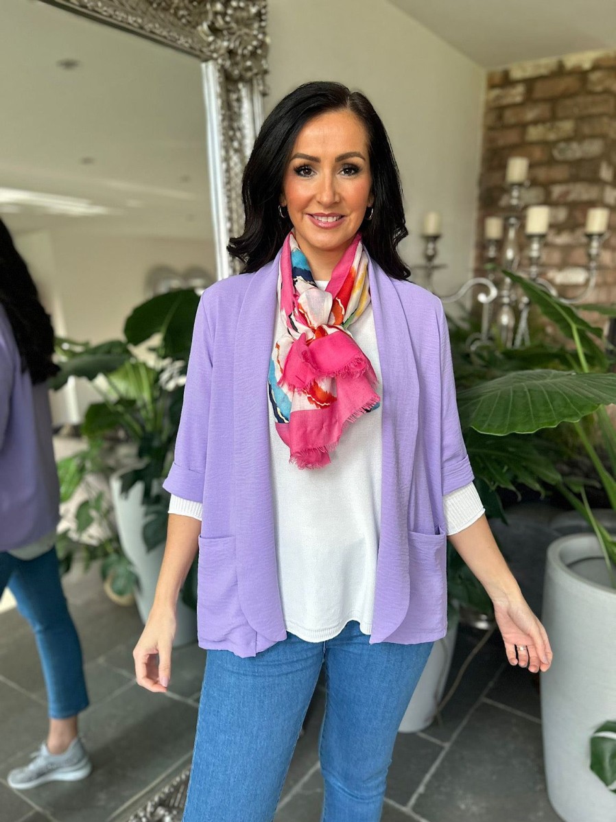 Clothing Paprika Jackets | Lilac Lightweight Jacket Daphne