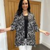 Clothing Miss one pronto moda Shirts & Blouses | Black Zebra Top Set Primrose