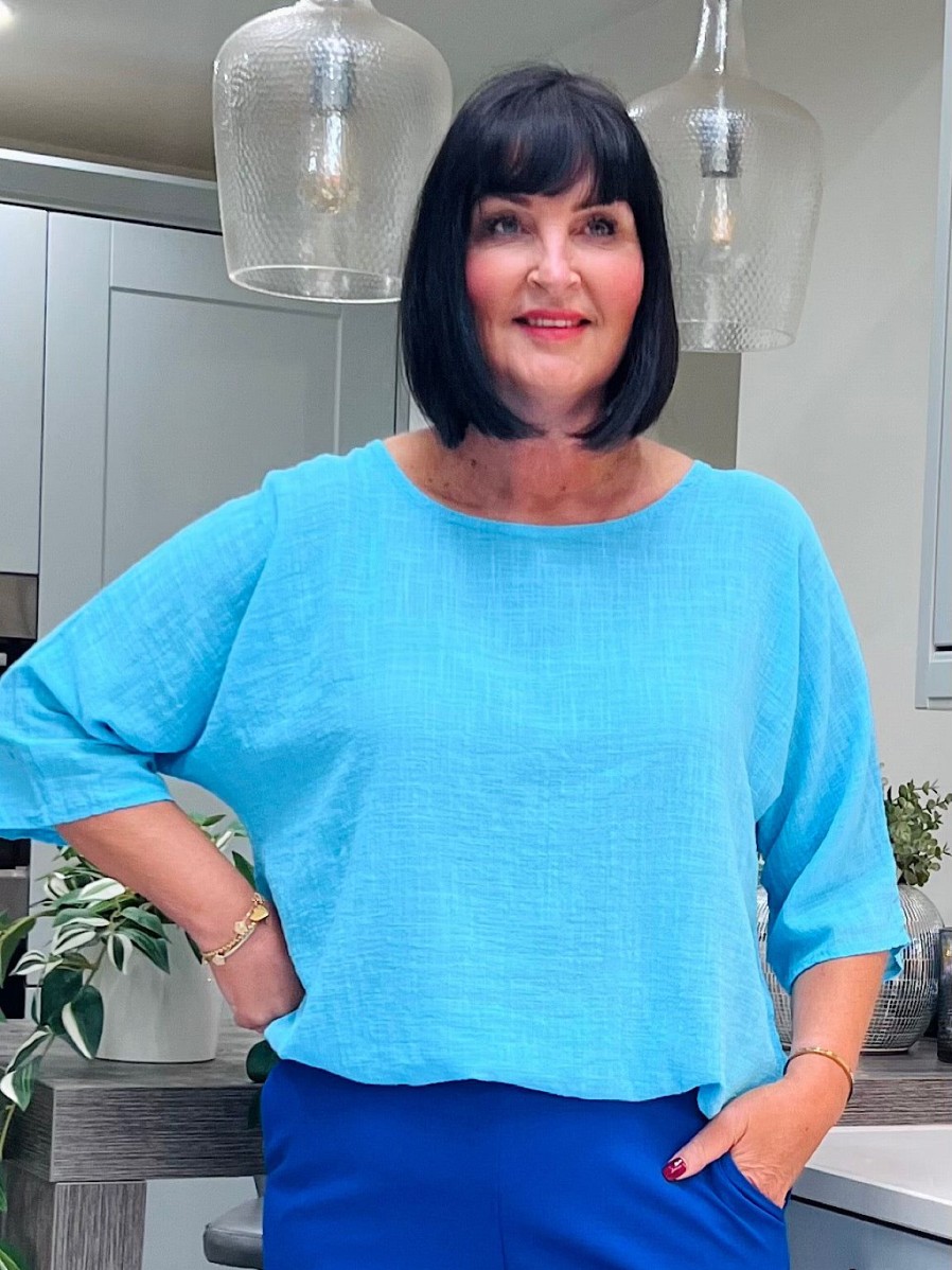 Clothing Role Fashion | Turquoise Essential Top Callie