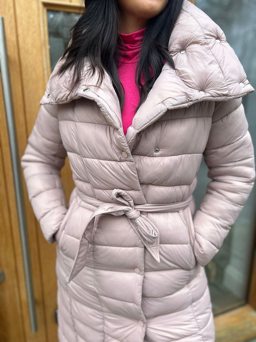 Clothing WULUX Coats | Pink Puffer Coat Alice