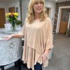 Clothing My Fashion | Camel Layered Batwing Style Tunic Phoebe