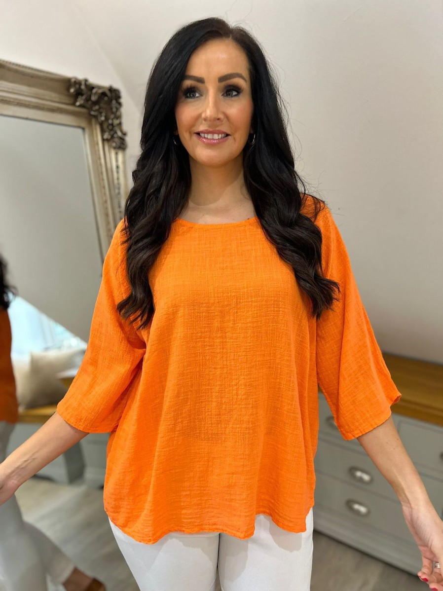 Clothing Role Fashion | Orange Essential Top Callie