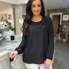 Clothing Kiki Mda Shirts & Blouses | Black Bow Detail Blouse Amanda