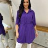 Clothing Kiki Mda | Purple Tie Waist Tunic Rosie