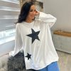 Clothing Prospero Long Sleeve | White Multi Star Top Sally